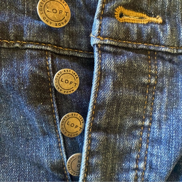 LOFT BUTTON-FLY PAINT SPLATTER BOYFRIEND JEANS LADIES SIZE 30/10 - Picture 5 of 11